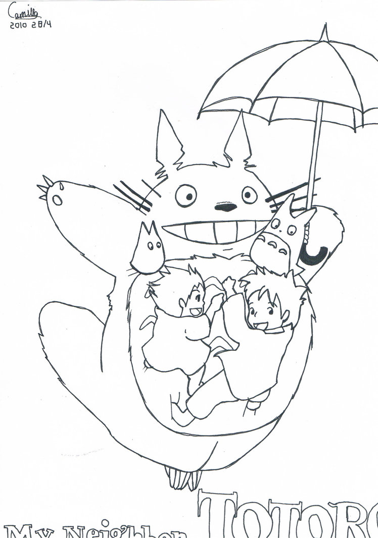 748x1066 My Neighbor Totoro By Lrakuenl