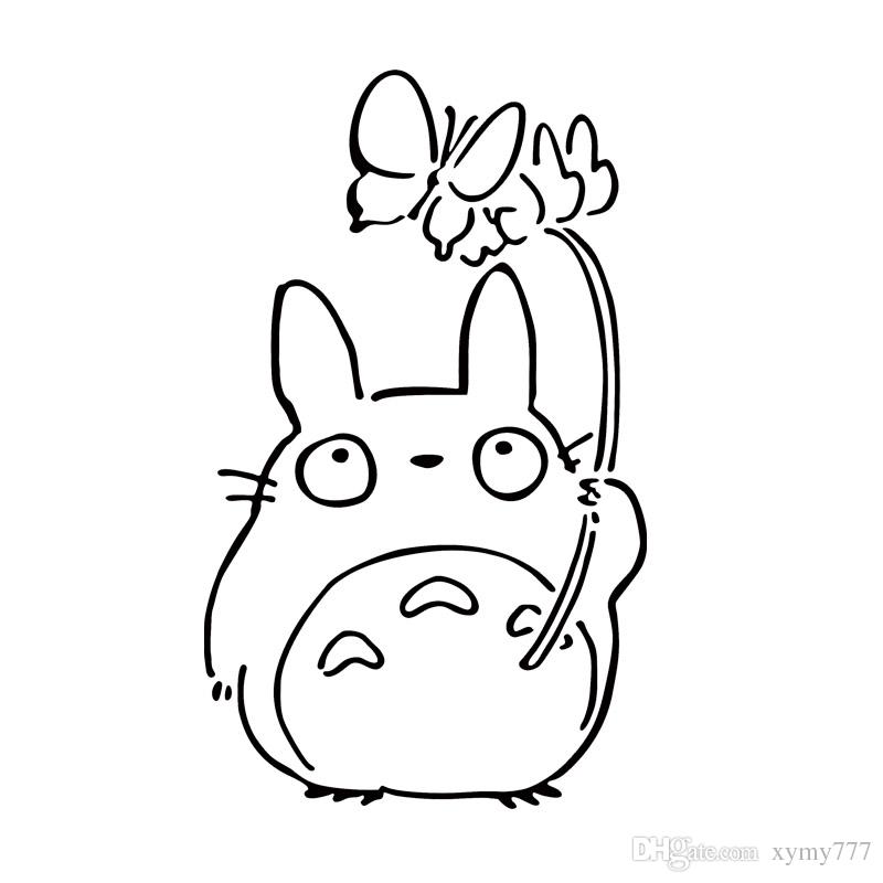 800x800 2018 My Neighbor Totoro Chu Butterfly Vinyl Decal Funny Sticker