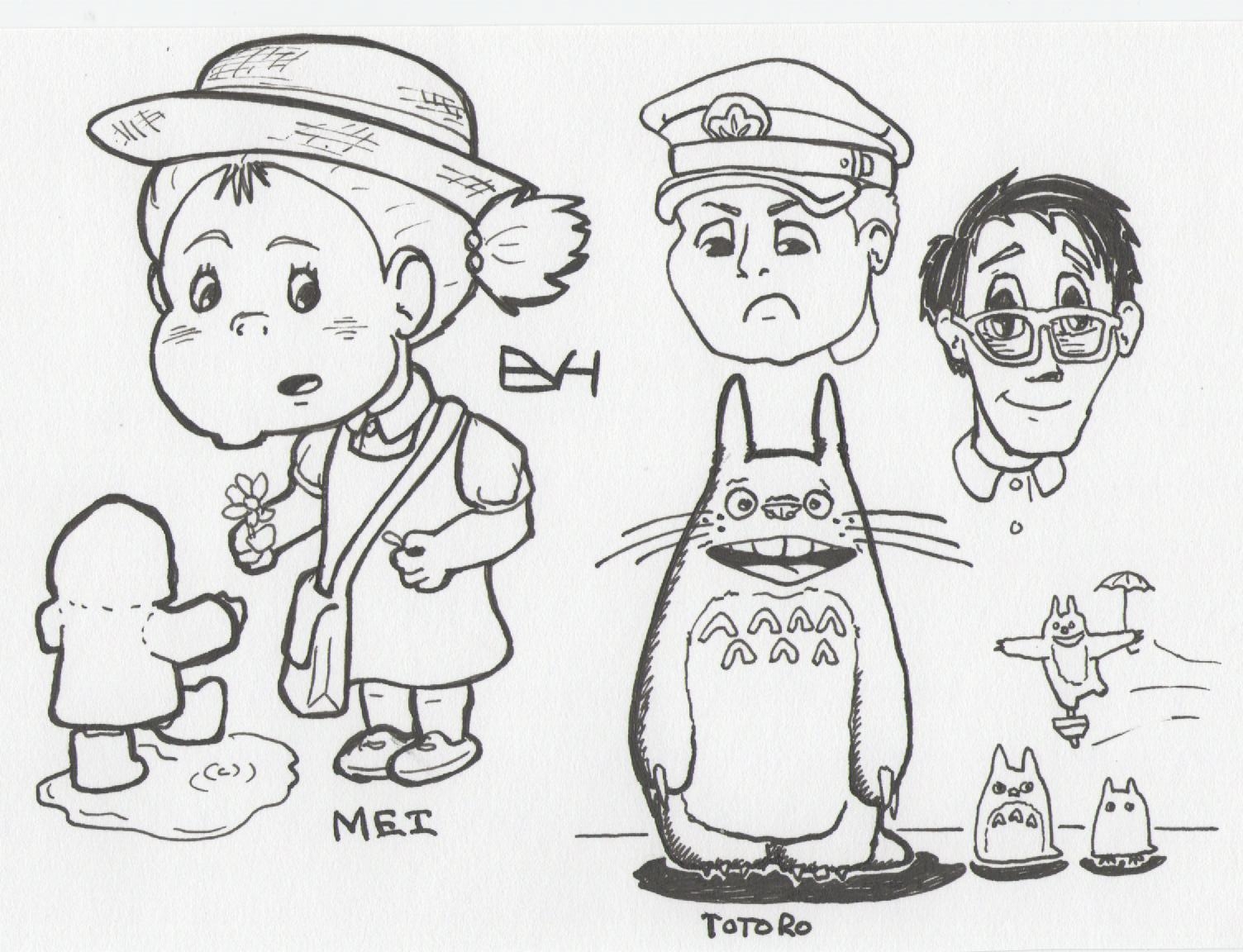 1504x1152 Doodle 251 My Neighbor Totoro Doodle A Day