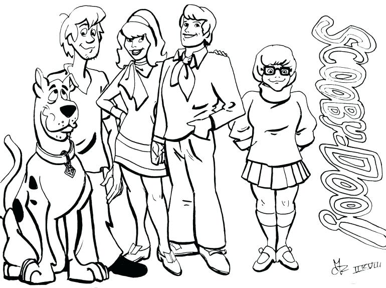 770x574 Best Scooby Doo Coloring Pages Online Free Printable For Kids