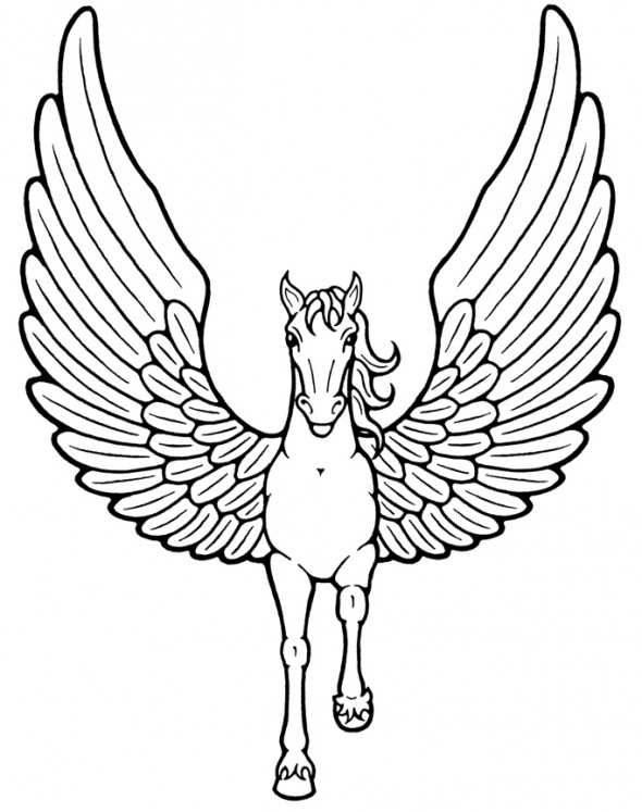 590x747 Mythical Creatures Coloring Pages Design Kids