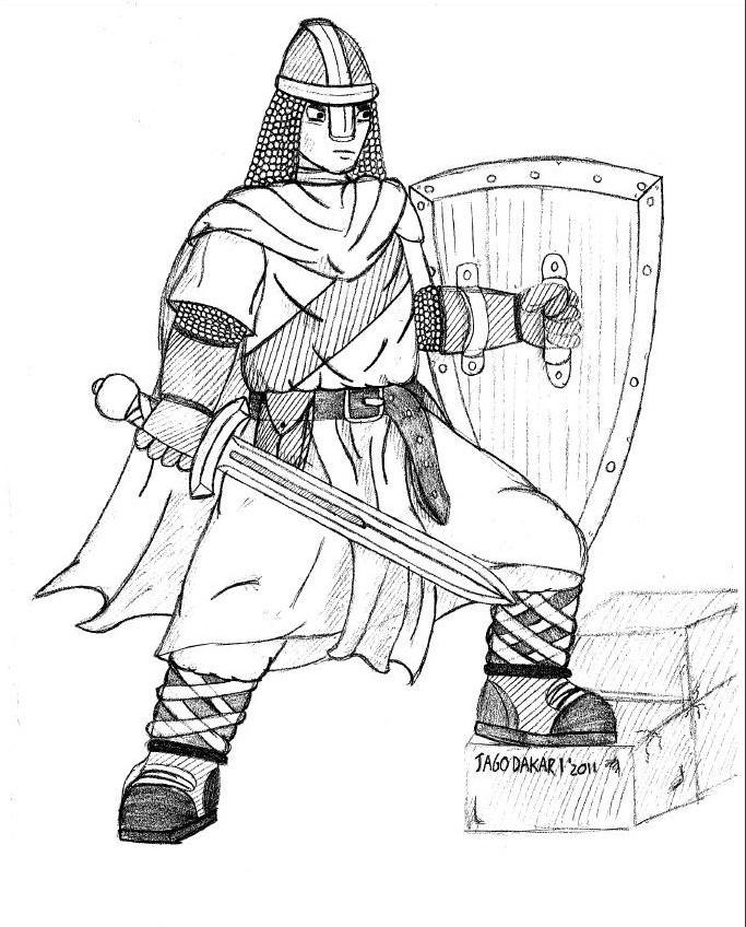 683x848 Drawn Warrior Mythical