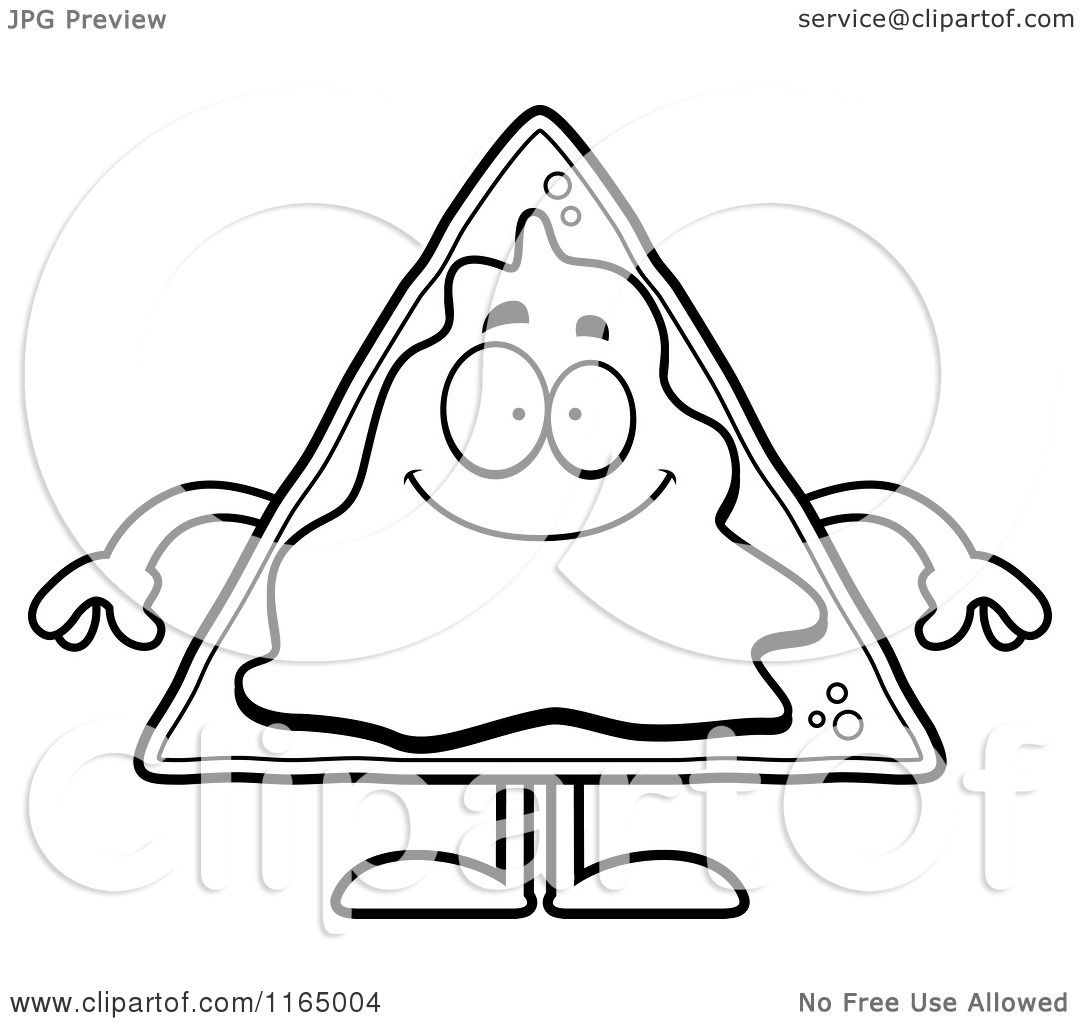 1080x1024 Cartoon Clipart Of A Happy Nacho Mascot