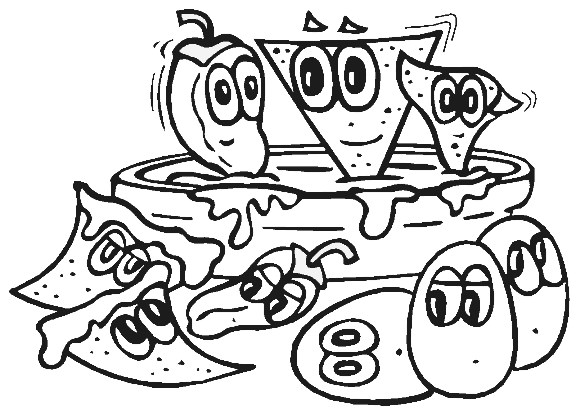 576x410 Food Coloring Page