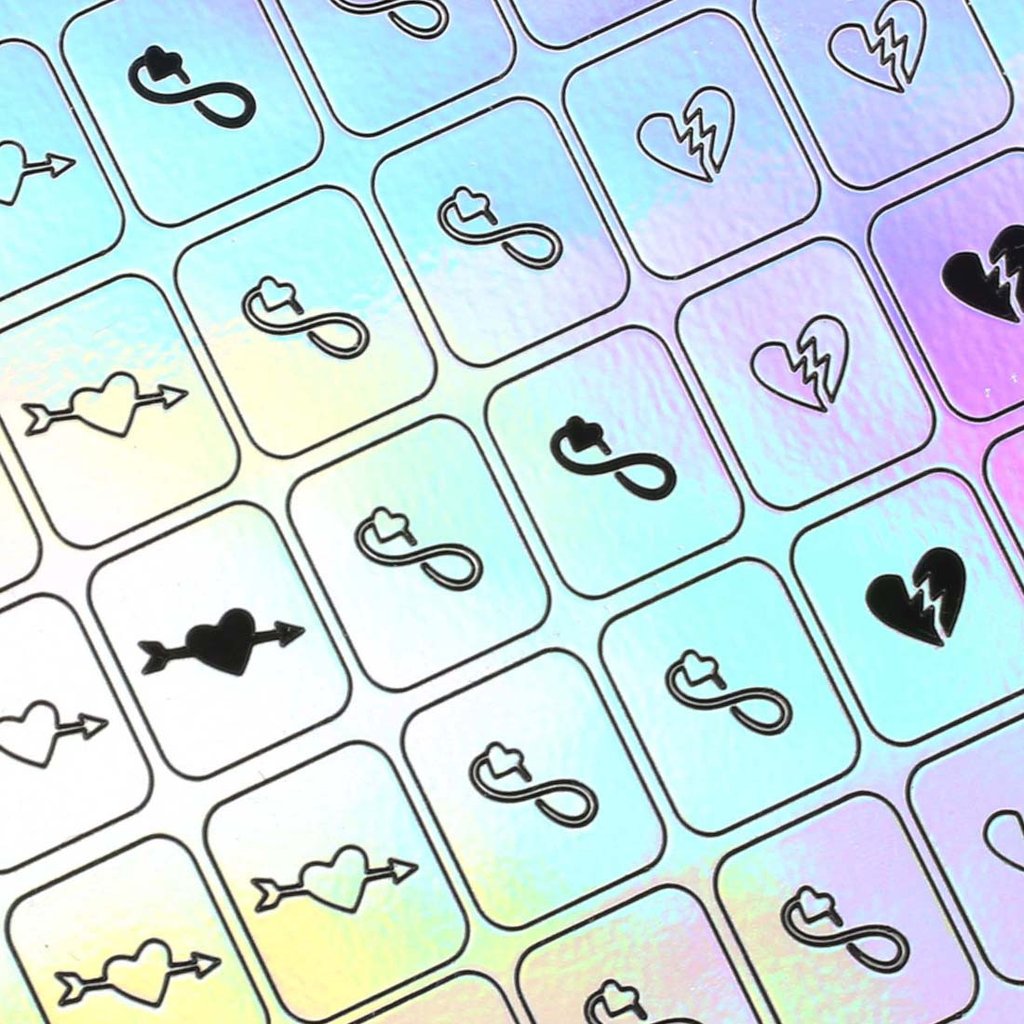 1024x1024 Holographic Nail Art Vinyl Decal Guides