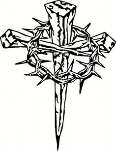 236x307 Iron Nails Cross Tattoo Design Tattoo's Cross