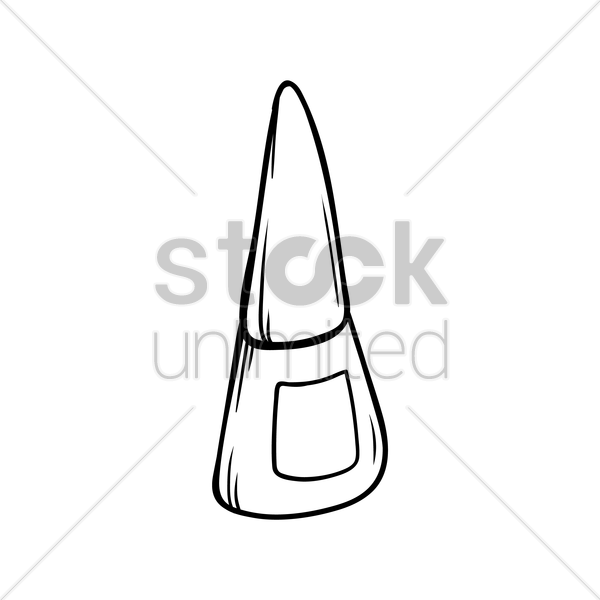 600x600 Nail Polish Vector Image