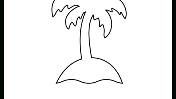 570x320 Simple Drawing Of A Palm Tree Palm Tree And Flamingo Cookies