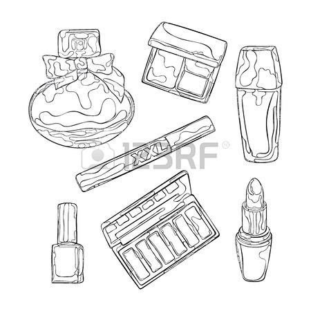 450x450 Cosmetics And Women's Clothes. Perfume, Eye Shadow, Nail Polish