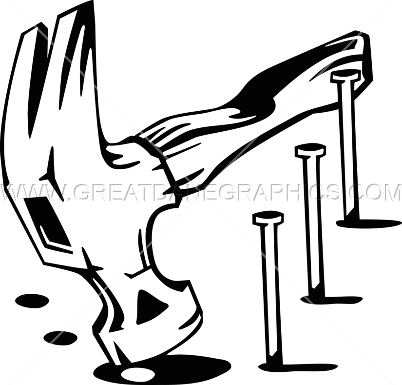 825x789 Hammer Amp Nails Production Ready Artwork For T Shirt Printing