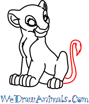 300x350 How To Draw Nala From The Lion King