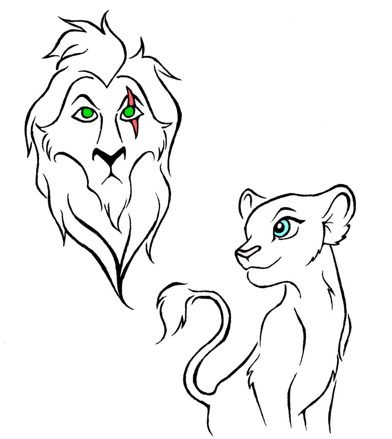 800x895 Lion King Tattoo Designs By Kattfloka