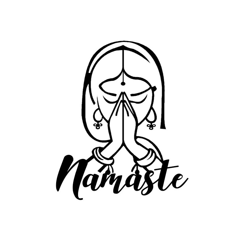 800x800 Metal Wall Art Namaste