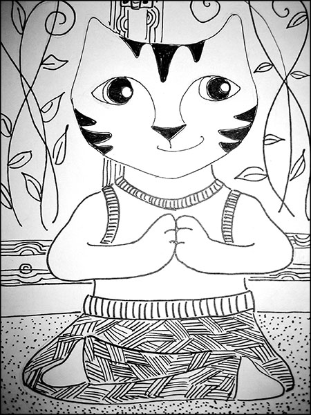 450x600 What A Cat! Namaste. The Crafty Sisters