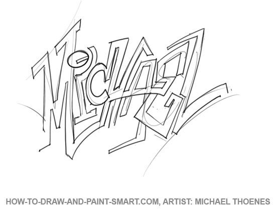 550x416 How To Draw Graffiti Letters