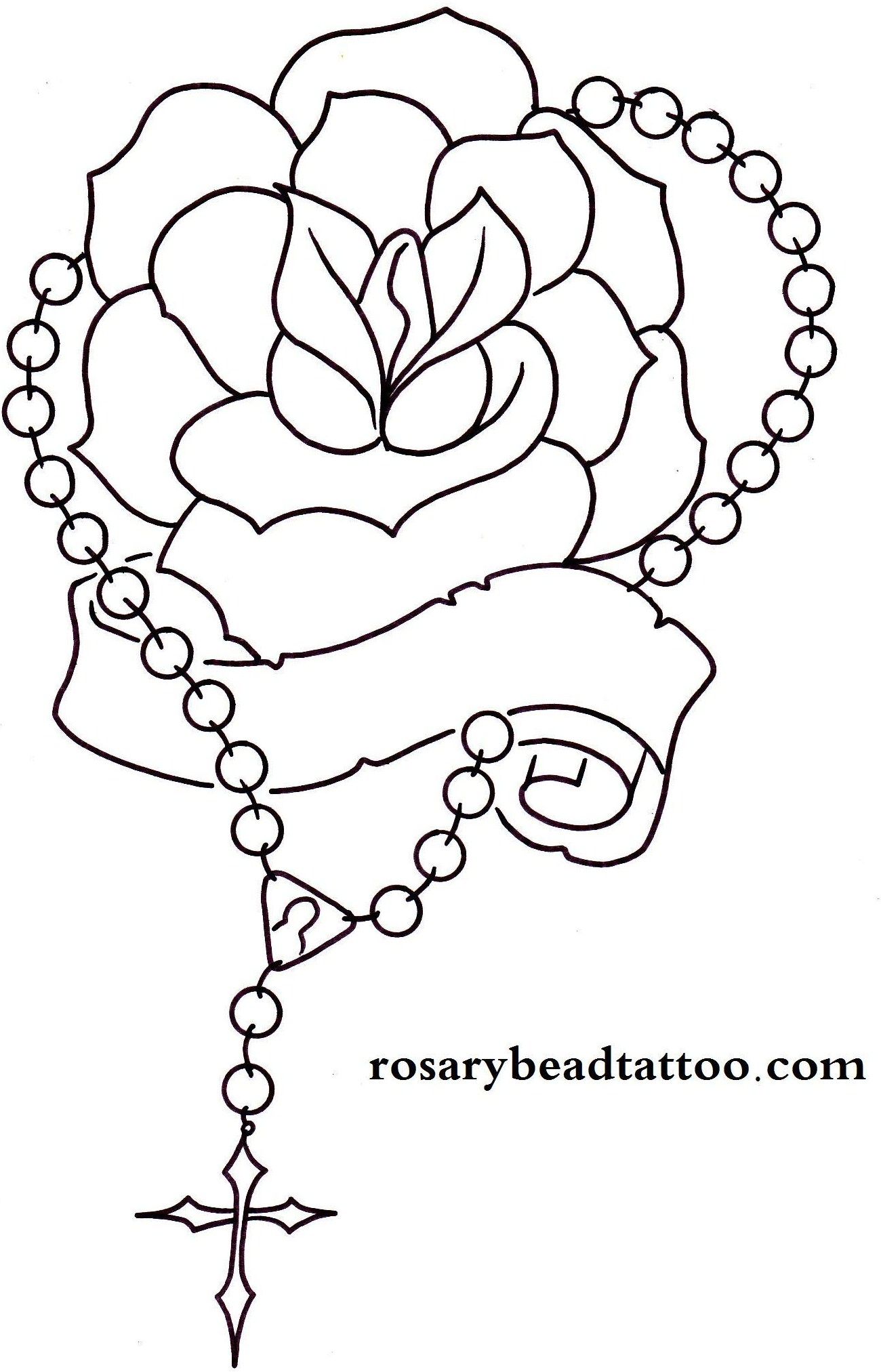 1300x2025 Rosary Drawings Rose Tattoo,banner Tattoo,rosary Tattoo,name