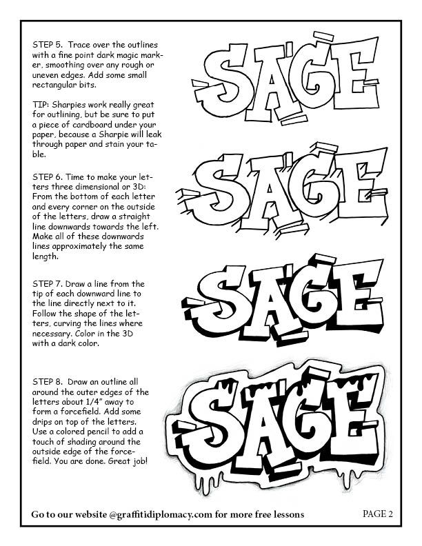 612x792 Draw A Graffiti Name With Serif Letters Graffiti