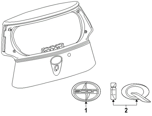 600x457 Scion 7544274010 Genuine Oem Nameplate Ebay