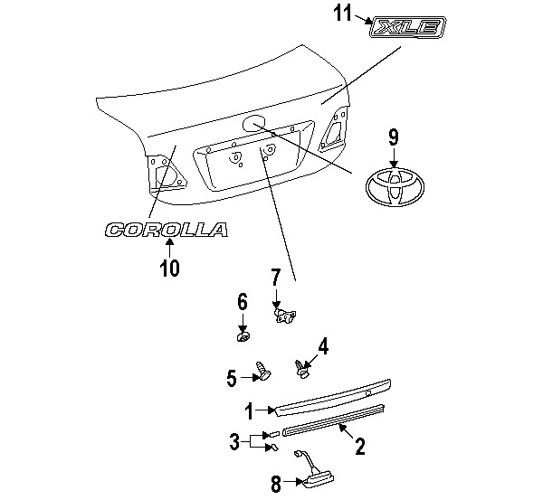 600x553 Toyota 7544202181 Genuine Oem Nameplate Ebay