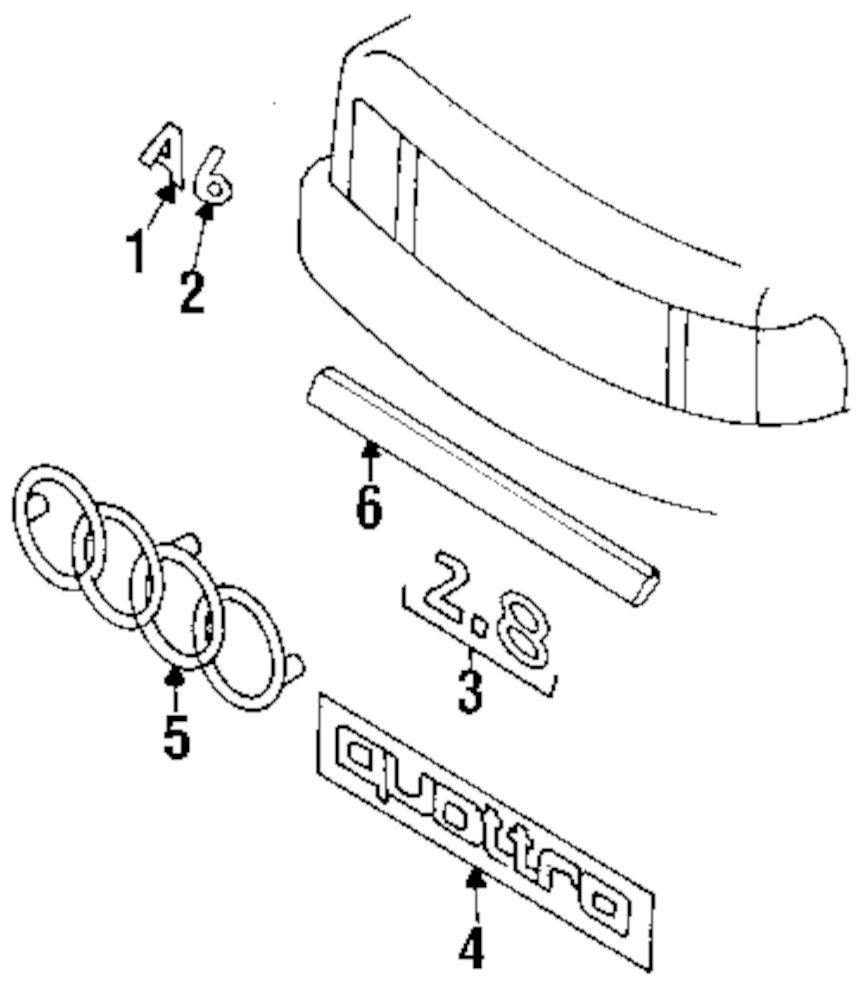867x1000 Buy Trunk Lid Parts For Audi A6 Quattro Vehicle
