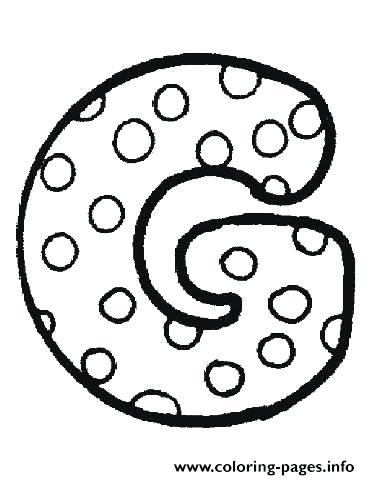 370x480 G Bubble Letter Essential Drawing S Coloring Pages Printable