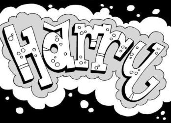 348x250 Learn How To Draw Graffiti Name Harry Crafts