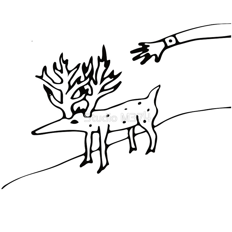 800x800 Gordon Cole's Napkin Drawing Art Prints By Studio M374 Redbubble