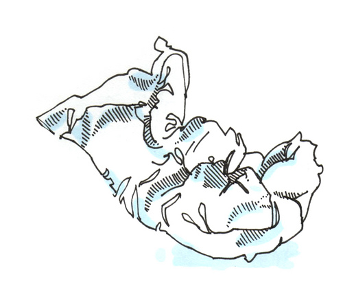 500x425 An Open [Sketch]book A Crumpled Napkin