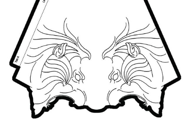 640x409 Template For Susan's Horn