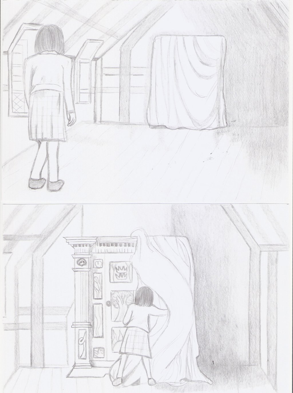 1024x1372 Lucy And The Wardrobe (Narnia) By 22pauliangelica22