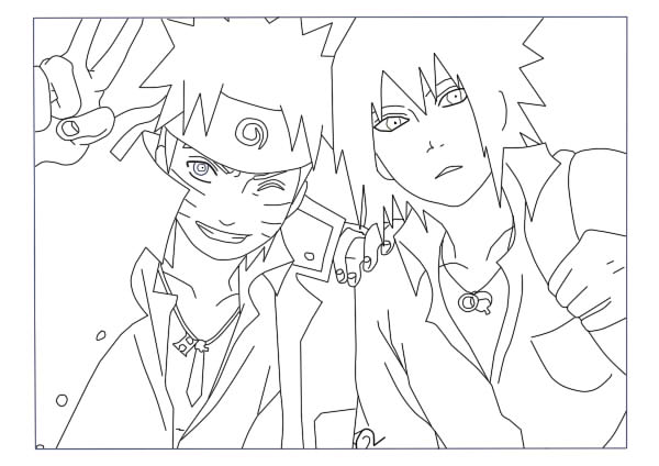 Naruto And Sasuke Drawing at GetDrawings | Free download