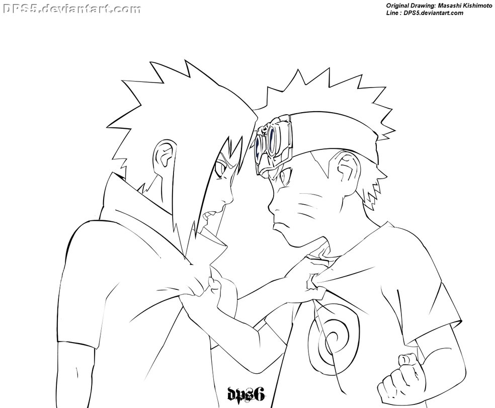 Naruto And Sasuke Drawing at GetDrawings | Free download