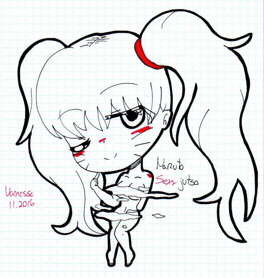 872x917 Naruto (Sexy Jutsu) Chibi (School Draw) By Vanessa Sana Doodles