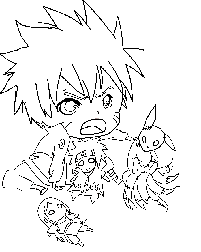 697x873 Cute Chibi Naruto Lineart By Gothicxprincess99