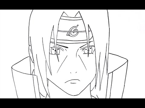 480x360 How To Draw Uchiha Itachi Part 1 (Step By Step Tutorial)
