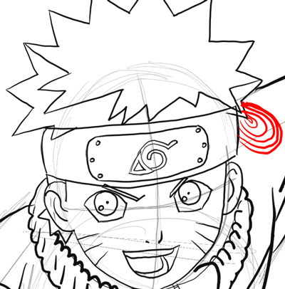400x406 How To Draw Naruto Uzumaki With Easy Step By Step Drawing