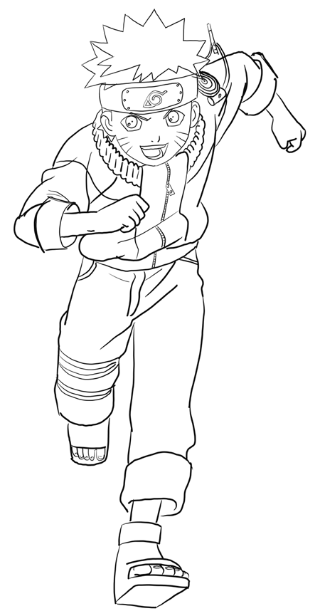 450x865 How To Draw Naruto Uzumaki With Easy Step By Step Drawing