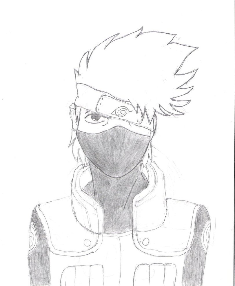 811x986 Pencil Drawing Of Kakashi Hatake By Mariseumi