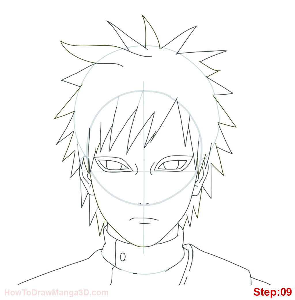 1024x1042 How To Draw Gaara From Naruto