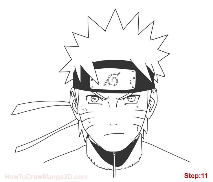 736x631 Drawn Naruto Head