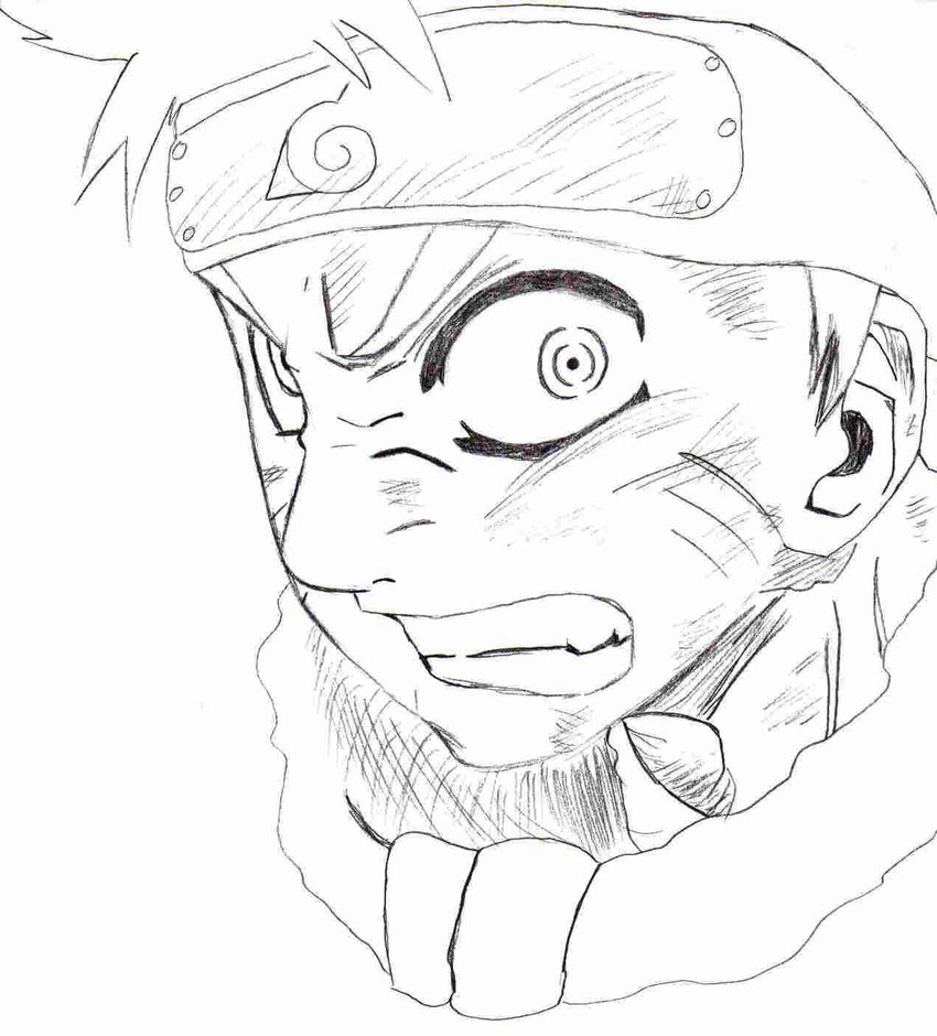850x940 Angry Naruto Face By Mearicksart