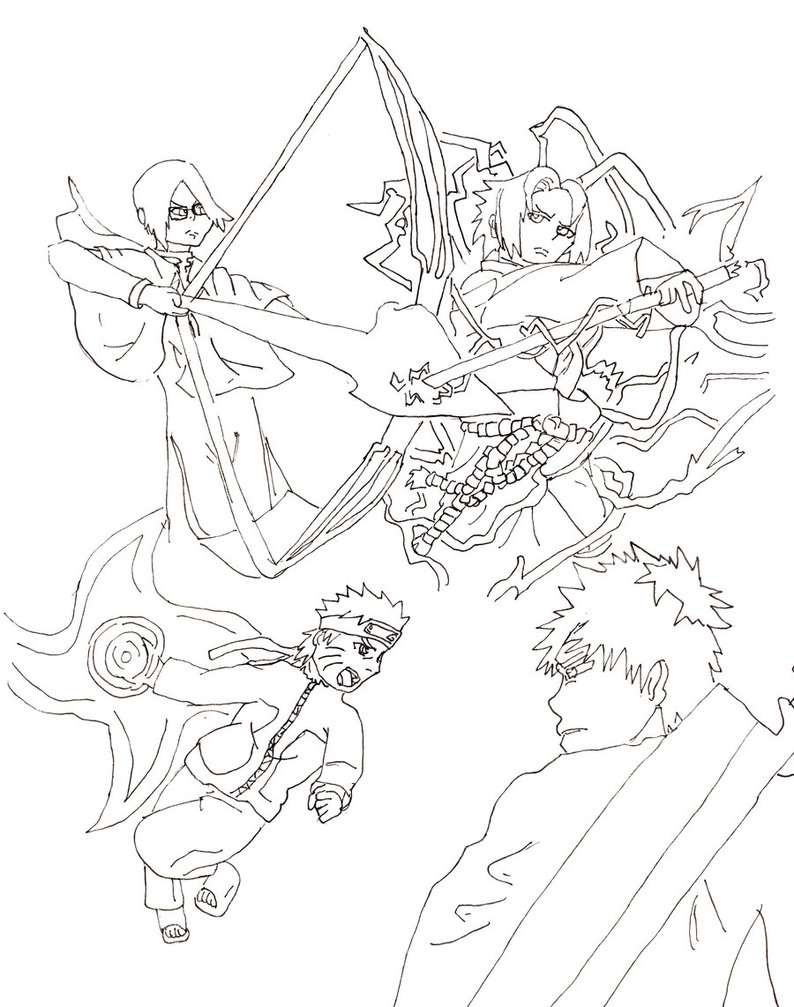 Naruto Outline Drawing at GetDrawings | Free download