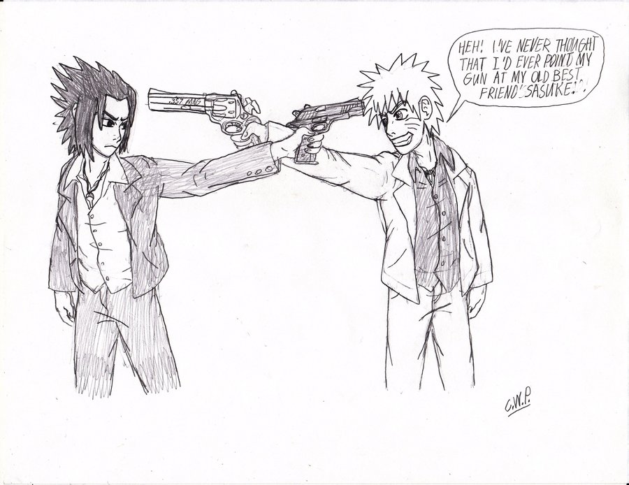 900x694 Naruto Yakuza Face Off (Pencil) By Cwpetesch