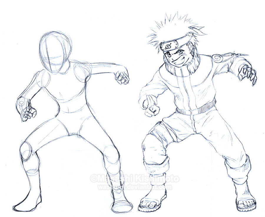 900x736 Naruto Old Sketch By Washu M