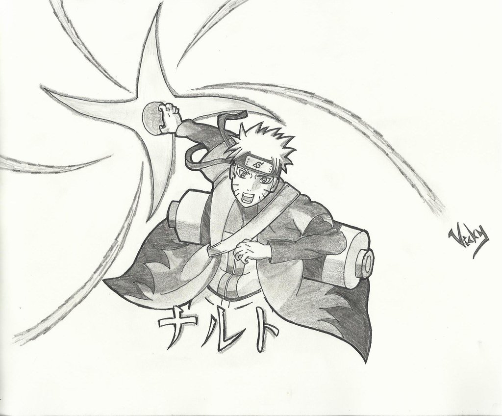 Naruto Rasengan Drawing at GetDrawings | Free download