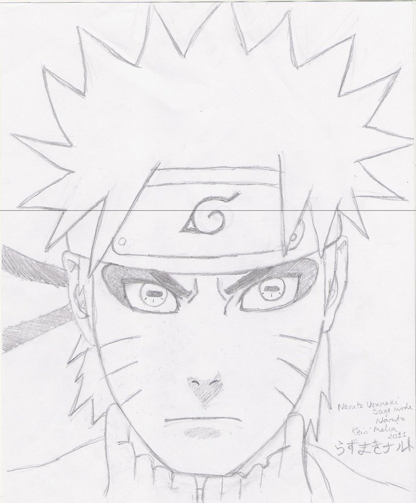 Naruto Sage Mode Drawing at GetDrawings | Free download