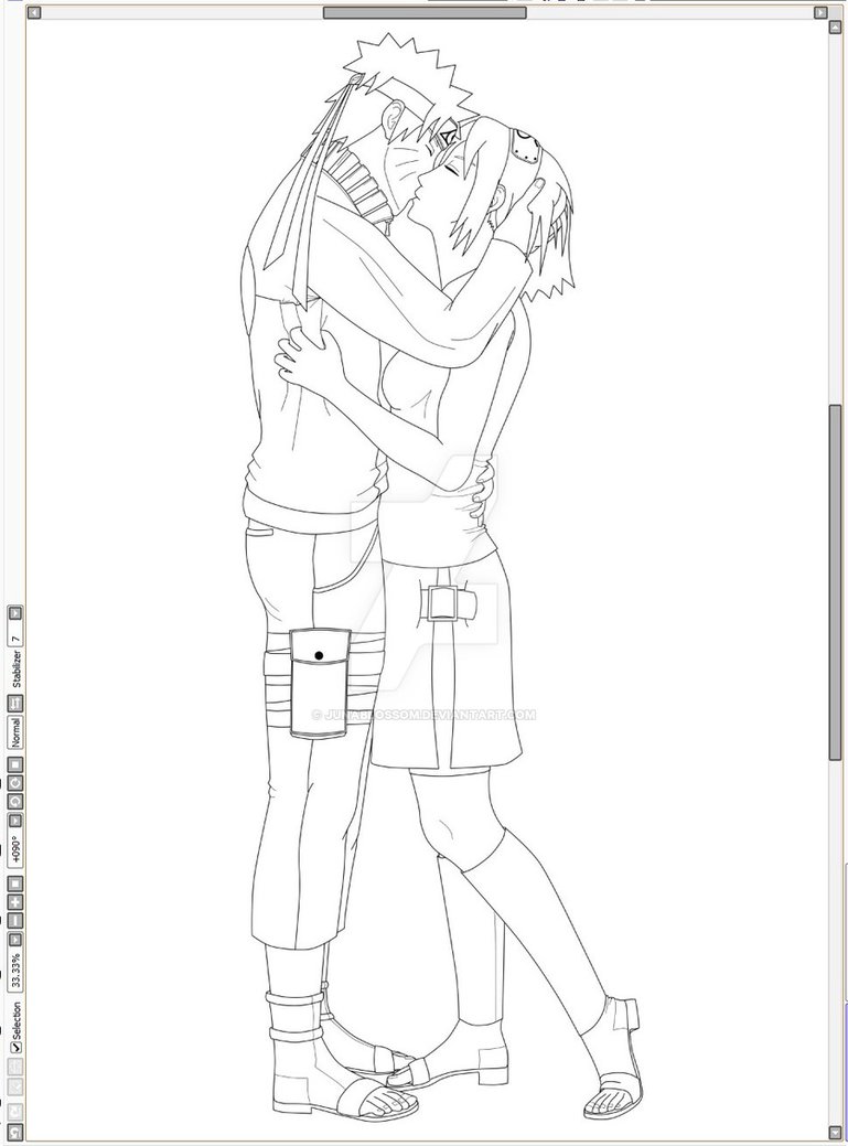 769x1039 Naruto And Sakura By Junablossom