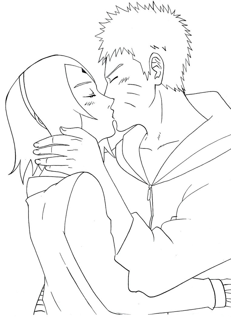 762x1048 Naruto Y Sakura First Kiss By Elninjarubio