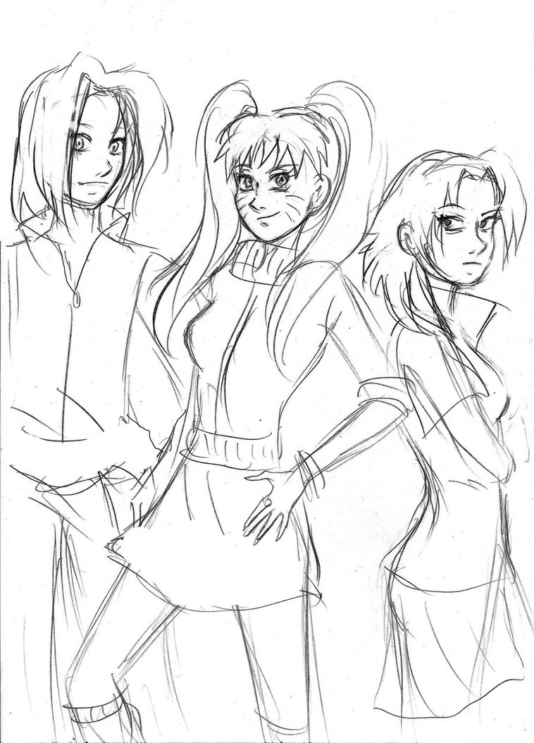 758x1054 Sakura, Naruto Sasuke Gender, Sketch By Radian The Art