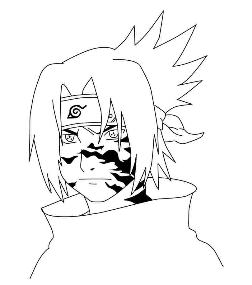 810x916 Naruto Sasuke Drawing Curse Mark By Rollingdice On Lv
